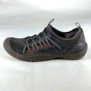 Women’s JBU sport sandals water shoes size 9 gray pink.